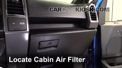 2016 Ford F-150 XLT 5.0L V8 FlexFuel Crew Cab Pickup Air Filter (Cabin) Replace